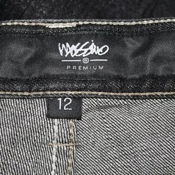 Mossimo Dark Wash Skinny Jeans Ankle Zipper Women's size 12 - Picture 4 of 4